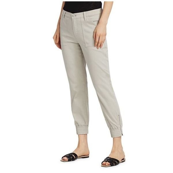 Sateen Zip Ankle Joggers